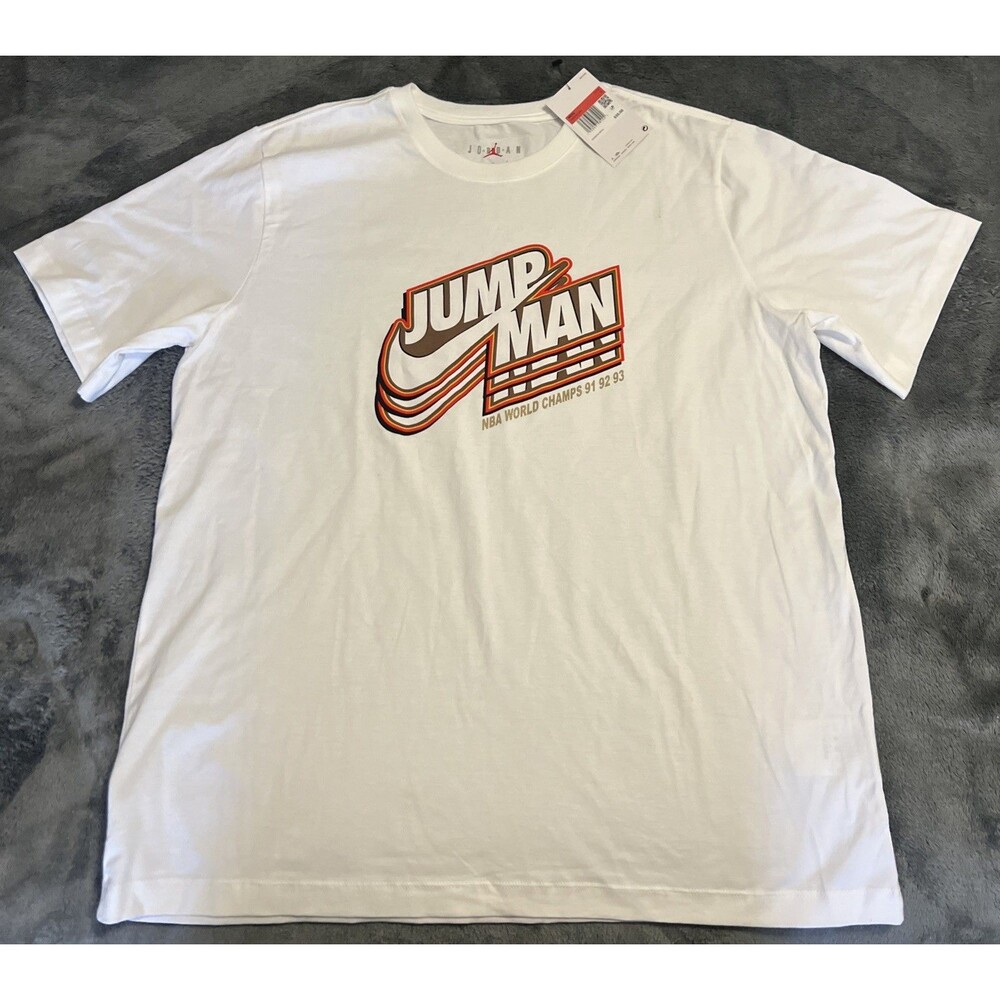 LARGE Jordan Men's Jump Man World Champs Graphic T-Shirt Style DC9773-100